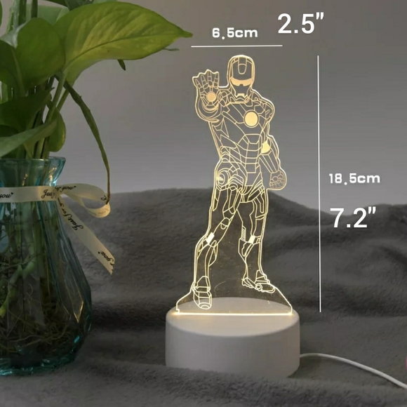 🖤IN STOCK 🖤 Ironman LED Nightlight (USB) - Picture 2 of 5